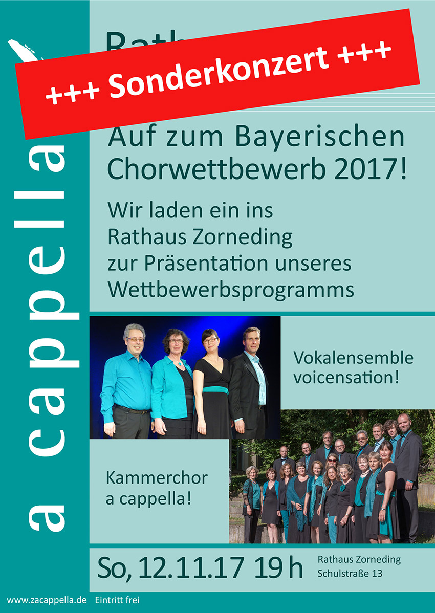 Sonderkonzert a cappella